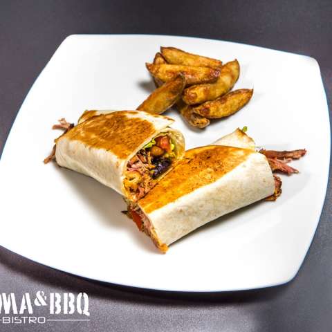 Pulled pork burrito